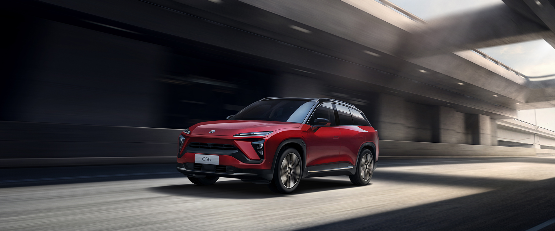red NIO ES6 electric SUV