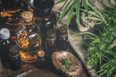 cannabis oil and flower