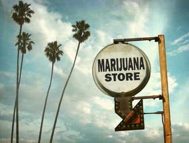 cannabis marijuana store sign