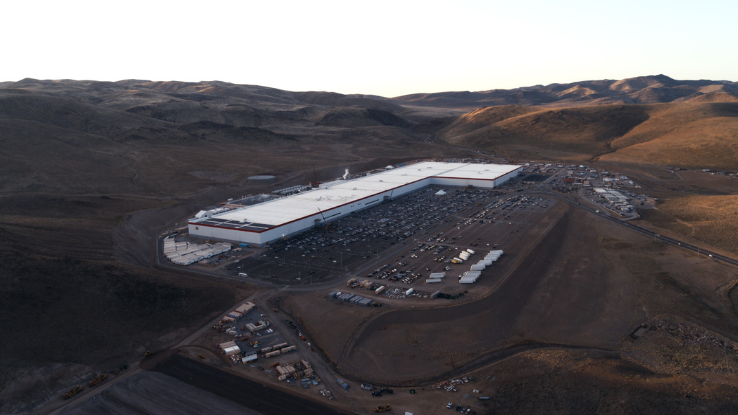 A Tesla gigafactory in Nevada.
