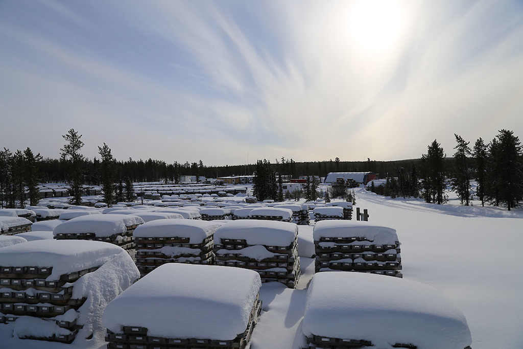 Winter photo of Denison Mines Wheeler River uranium project