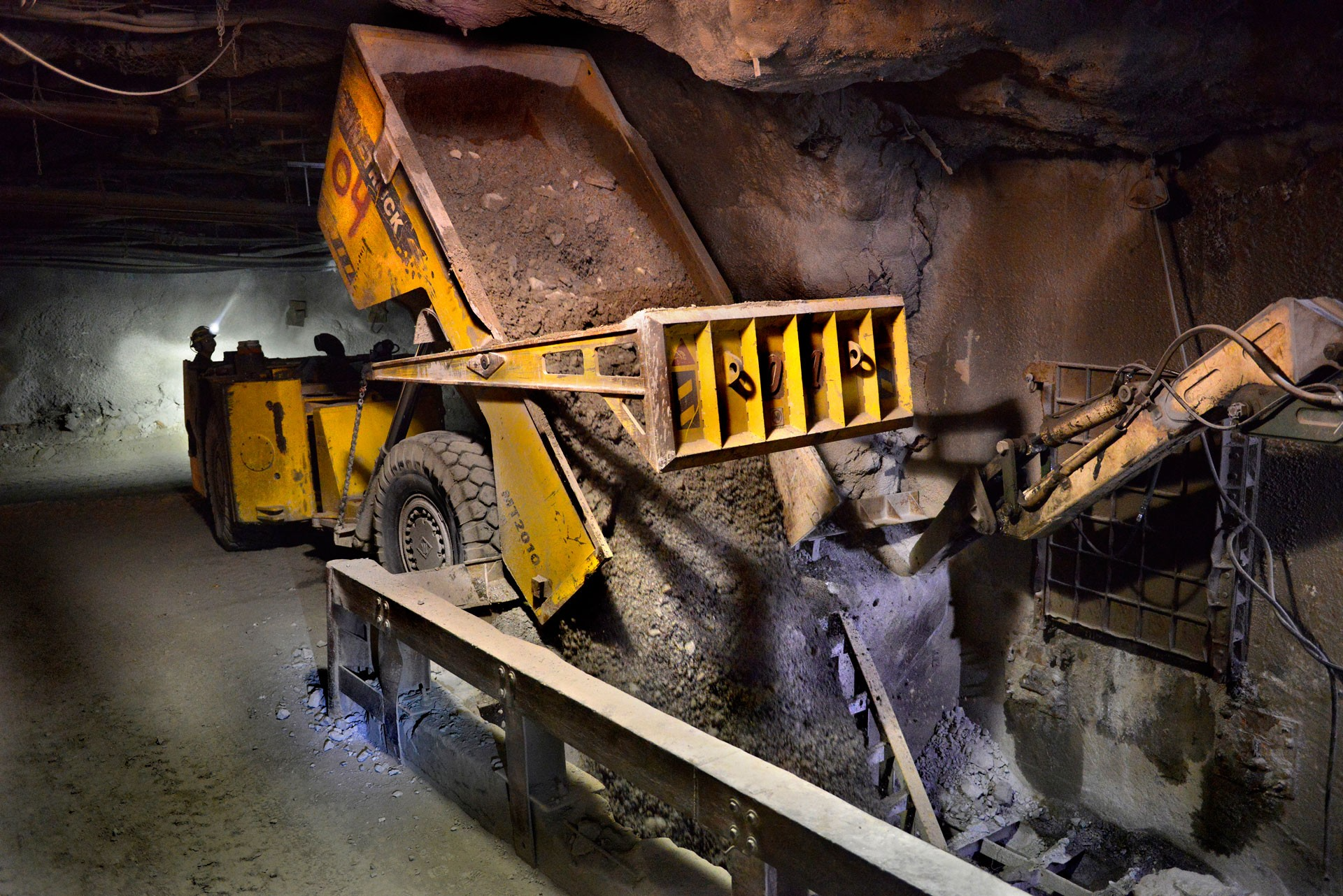 underground mining at Hecla's Idaho Lucky Friday mine