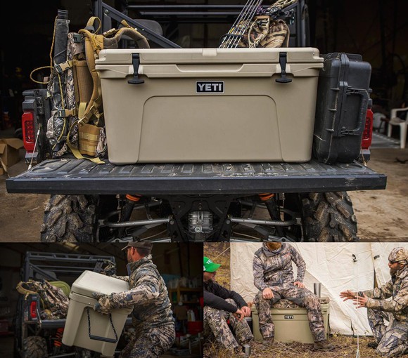 Hunters with Yeti coolers