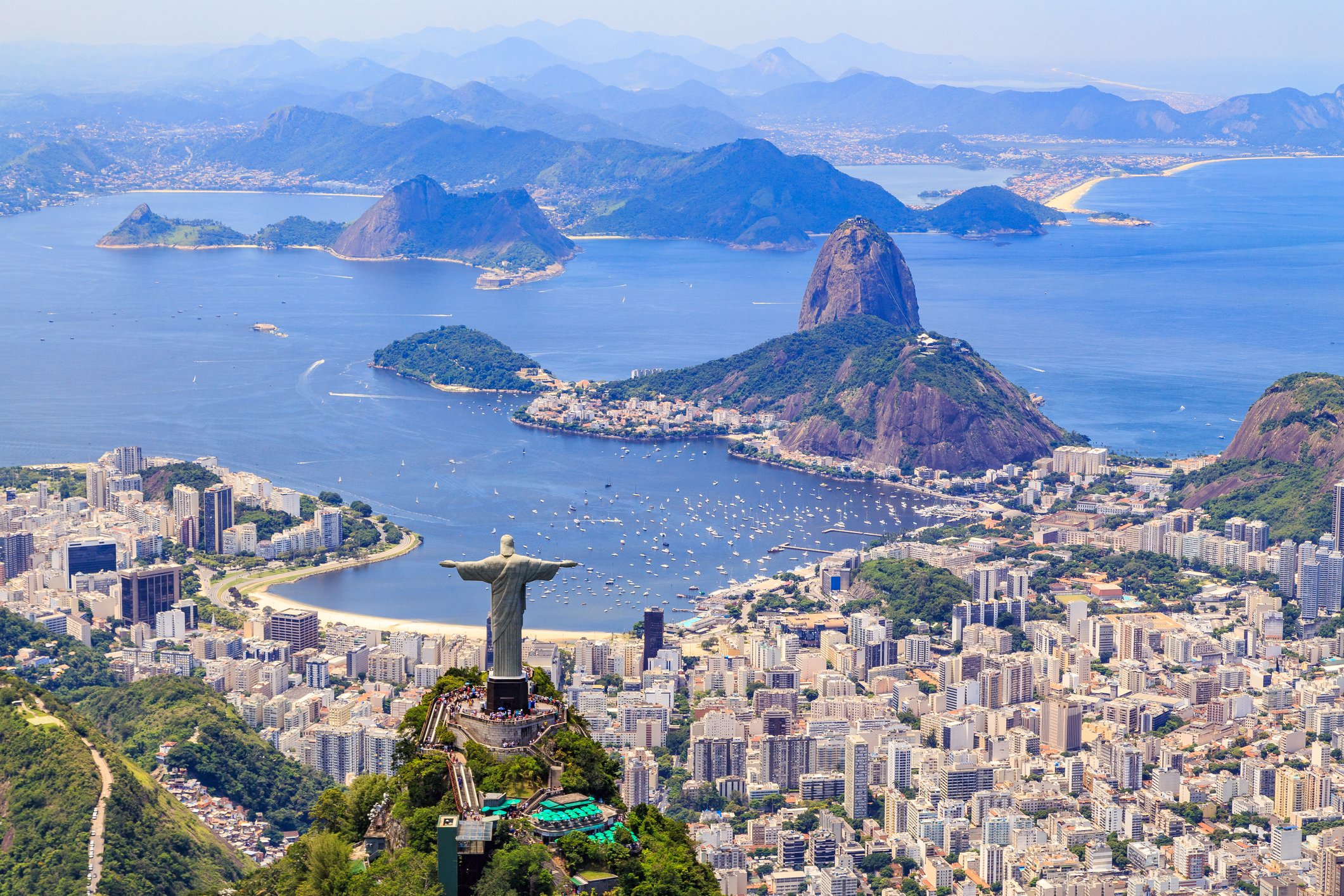 Christ The Redeemer statue, Rio de Janeiro, Brazil. 
