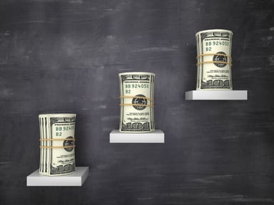 Getty - dividends three rolls cash money