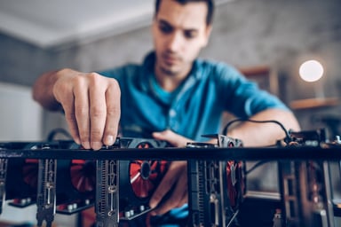 Crypto mining rig for DOGE