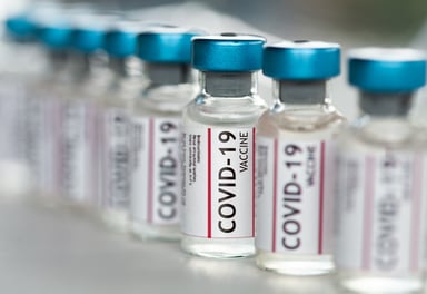 COVID-19 vaccine vials