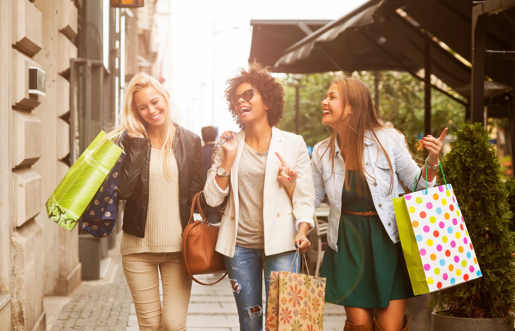 women shopping bags