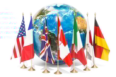 G7 flags