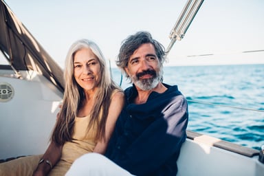 Yacht couple GettyImages-1219461691