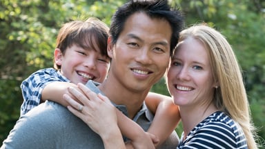 Getty - happy family of three