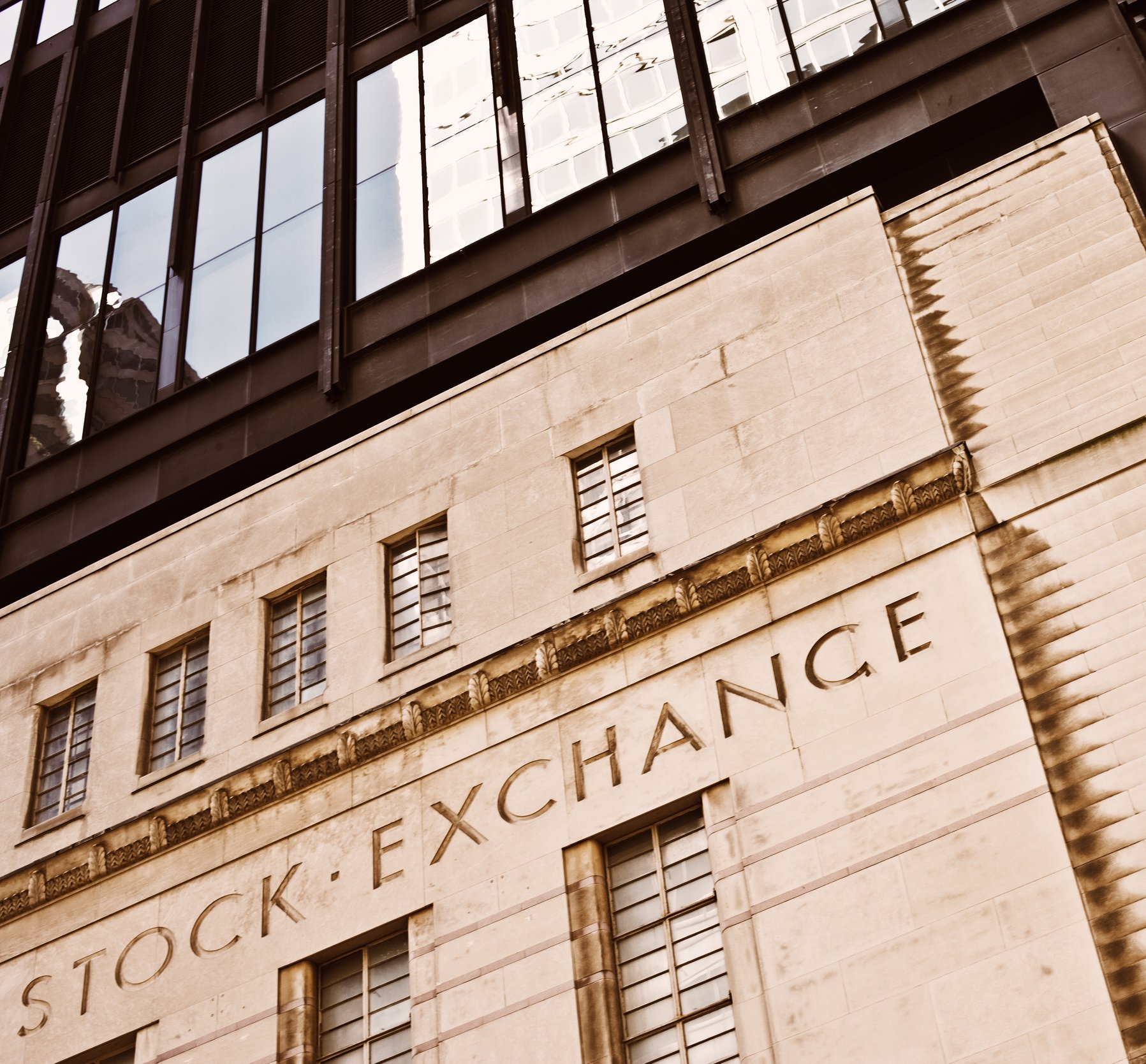Facade of the Toronto Stock Exchange building.