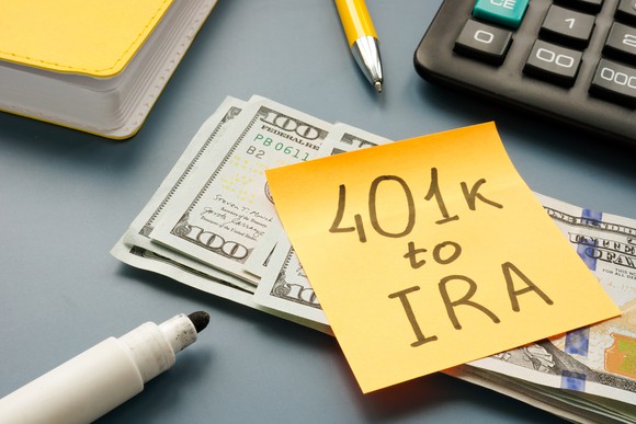 401K to IRA Post-it.