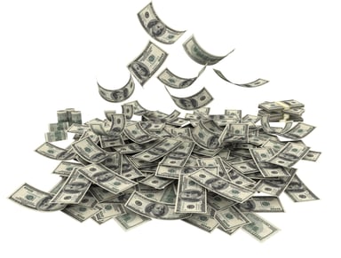 Money falling