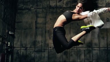 nike sofia boutella flying through the air