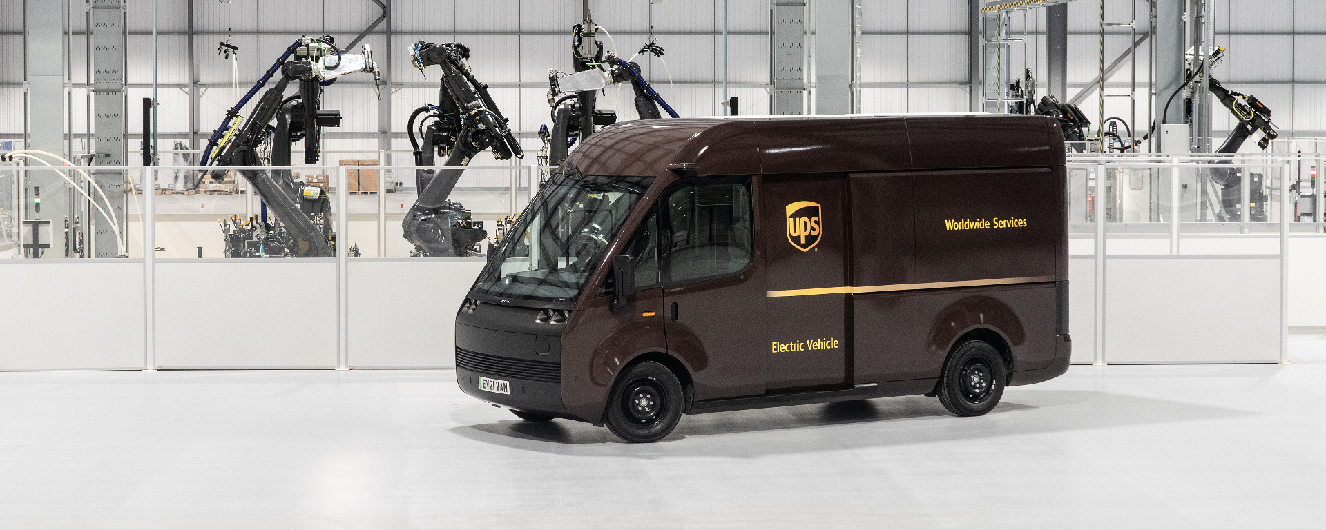 UPS electric delivery van prototype made by Arrival.