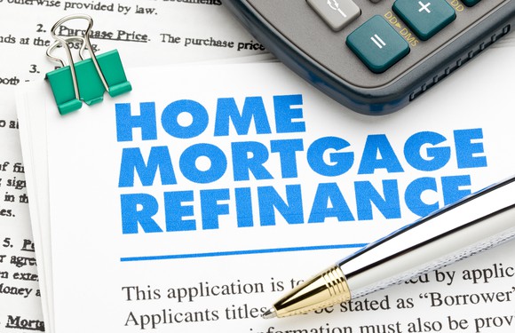 Documents labeled home mortgage refinance