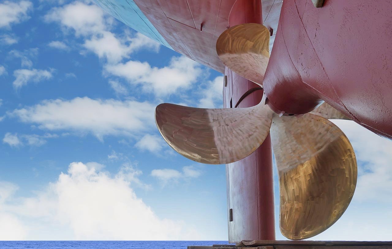 Propeller of Castor Maritime ship