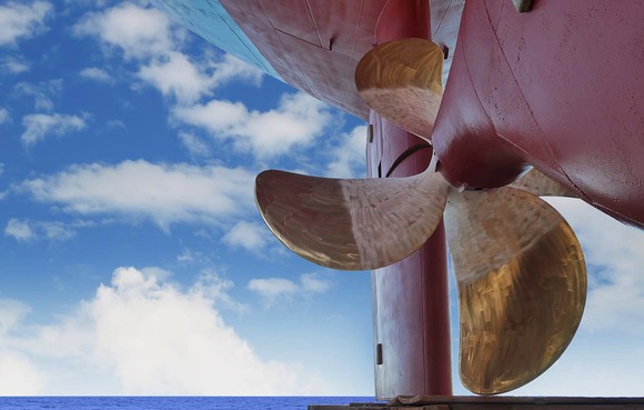 Propeller of Castor Maritime ship