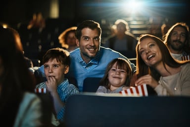 GettyImages-family at the movies