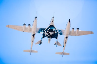 Virgin Galactic Unity Attached to Eve