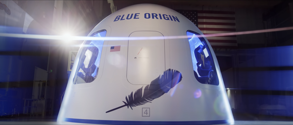 Blue Origin space capsule.
