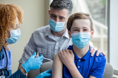 Child Receiving Vaccine Shot