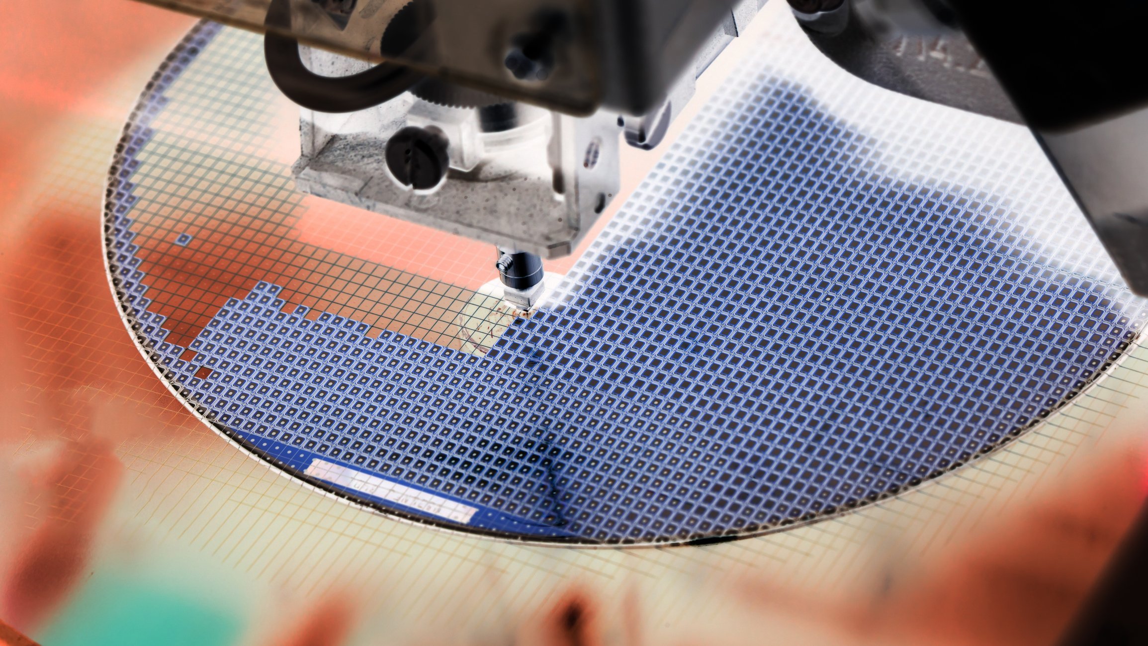 Semiconductor equipment etches a wafer. 