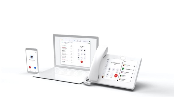 Zoom's Phone app running across different devices.