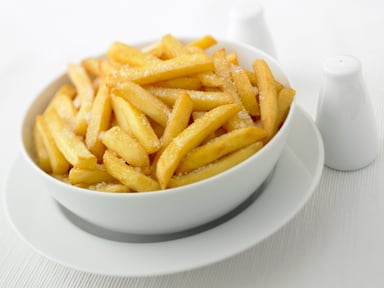 French fries and salt.