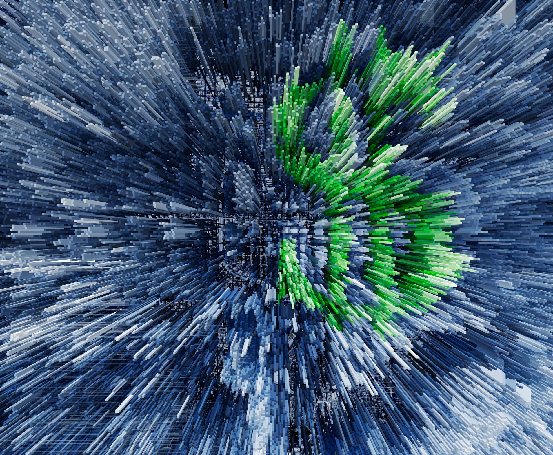 Stylistic image of a green dollar symbol on a grey background.