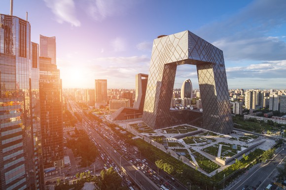 Beijing's central business district.