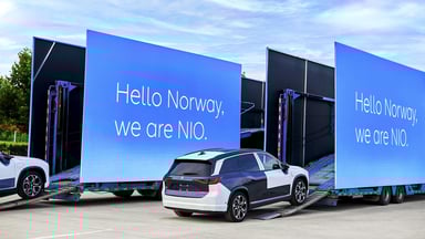 nio03-The first mass shipment of ES8s from Hefei