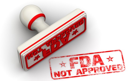 "FDA Not Approved" stamp.