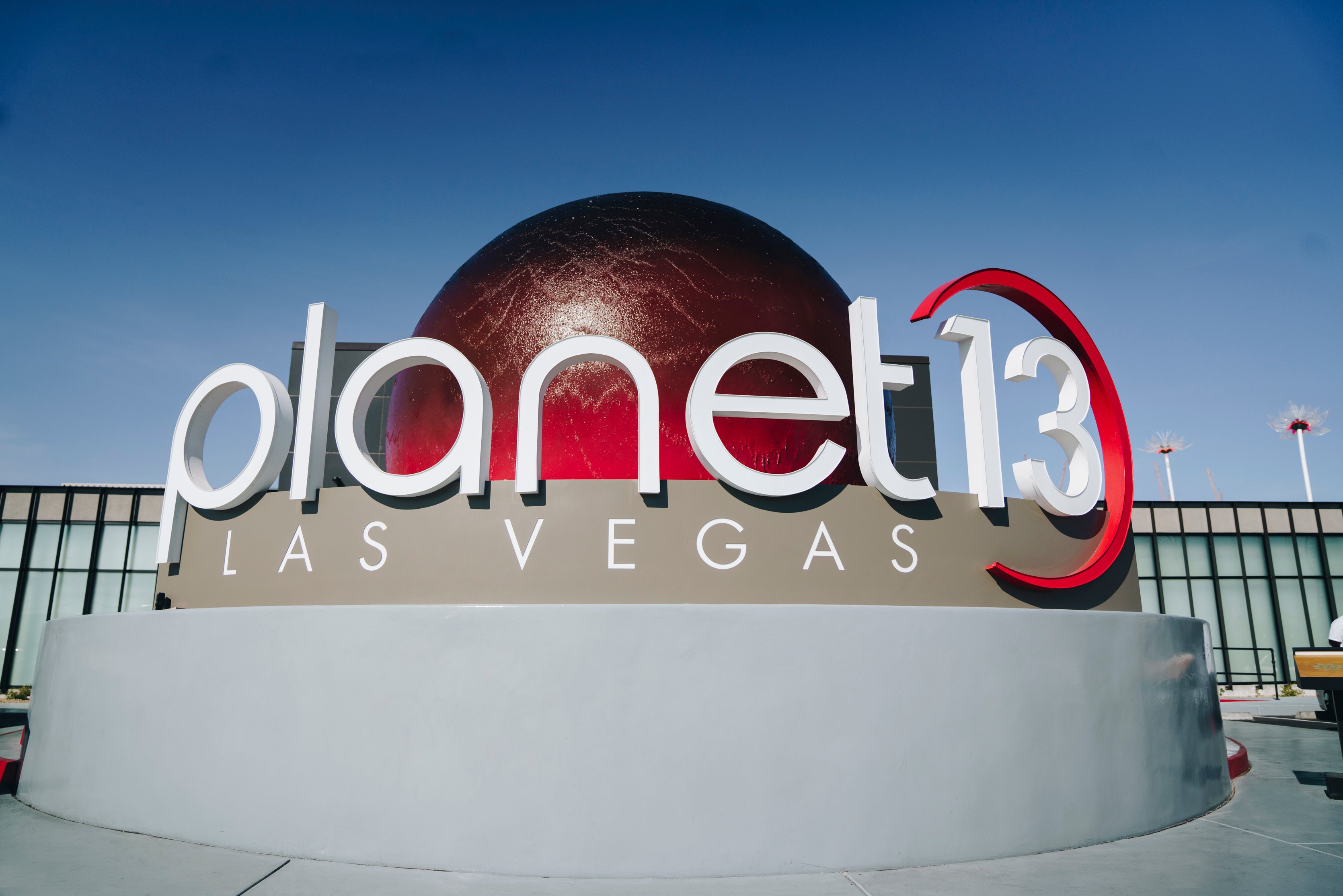 Planet 13 Las Vegas SuperStore entrance.