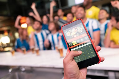 Betting on Game at Bar