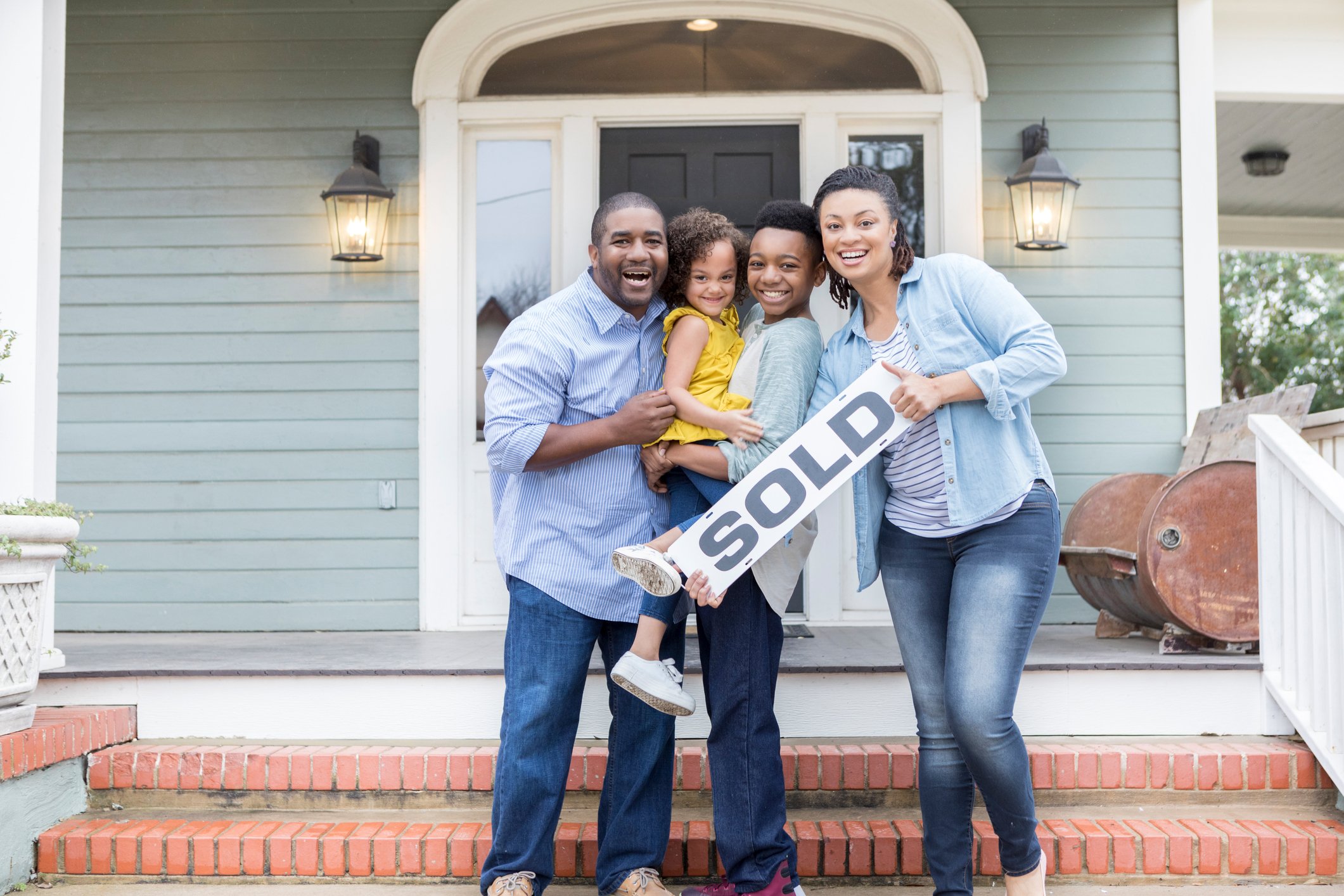 A family that just sold their home.