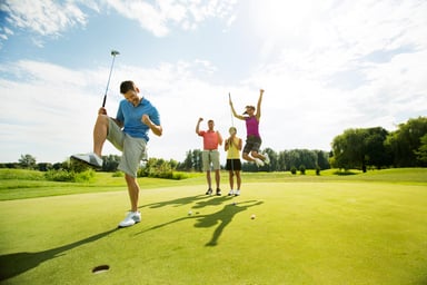 Friends Golfing