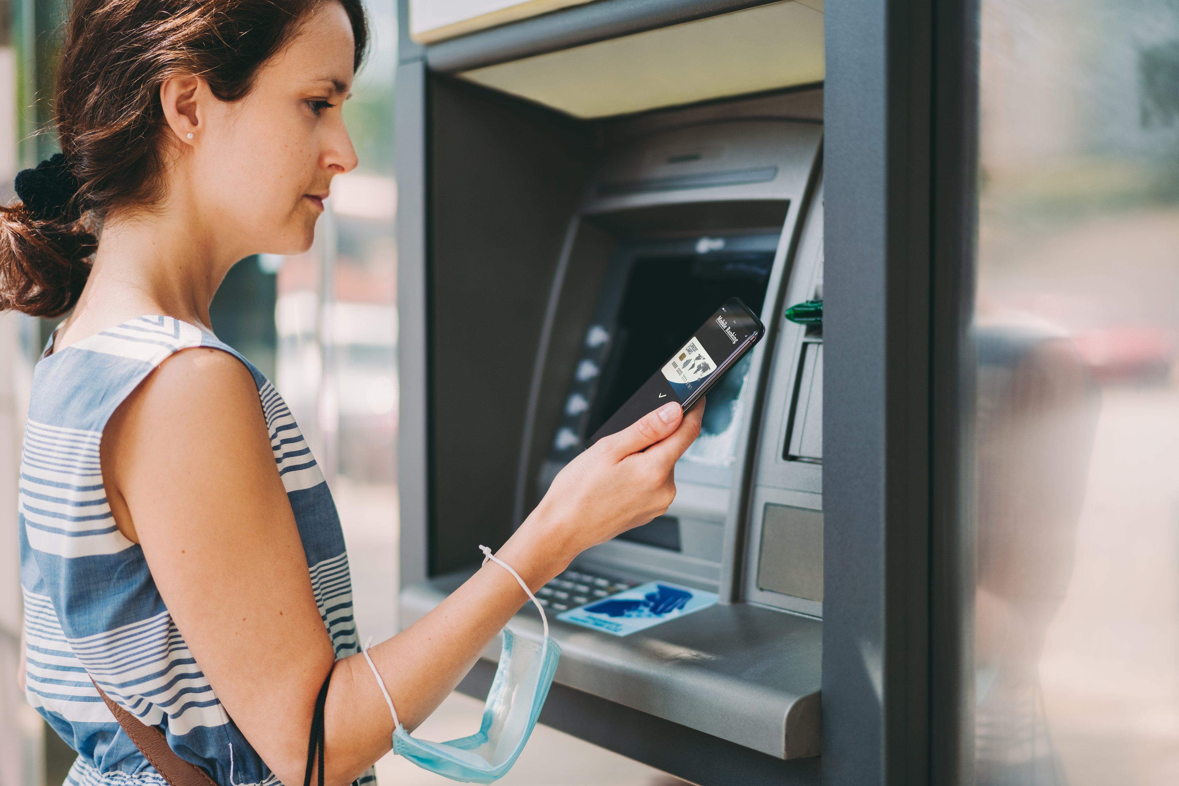 Withdrawing cash from an ATM