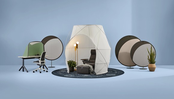 Items from the Steelcase work tent pod collection.
