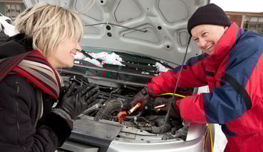 car battery jump start auto repair vehicle getty