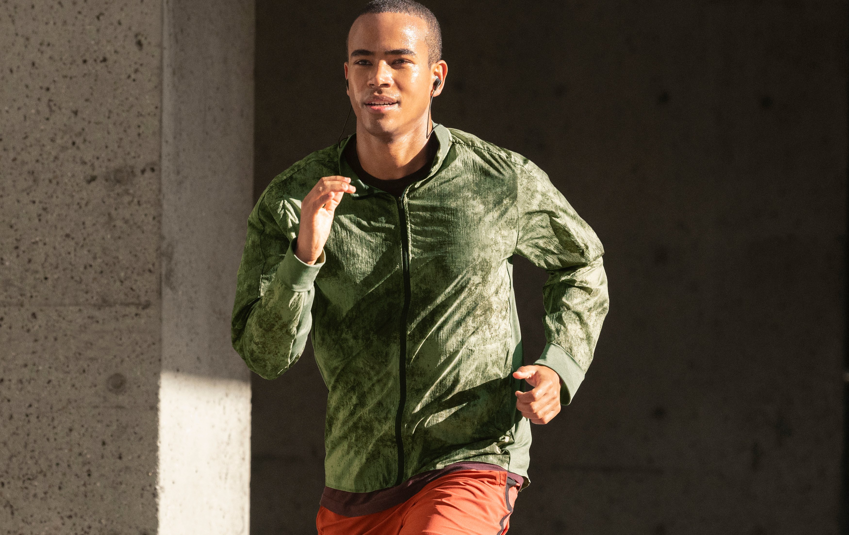 A runner enjoying a workout.