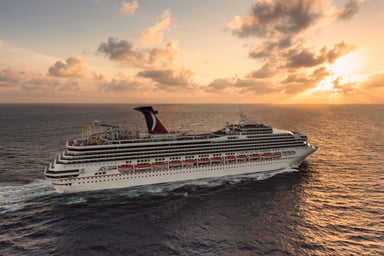 The Carnival Sunshine on a cruise