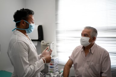 Patient attends a doctor appointment