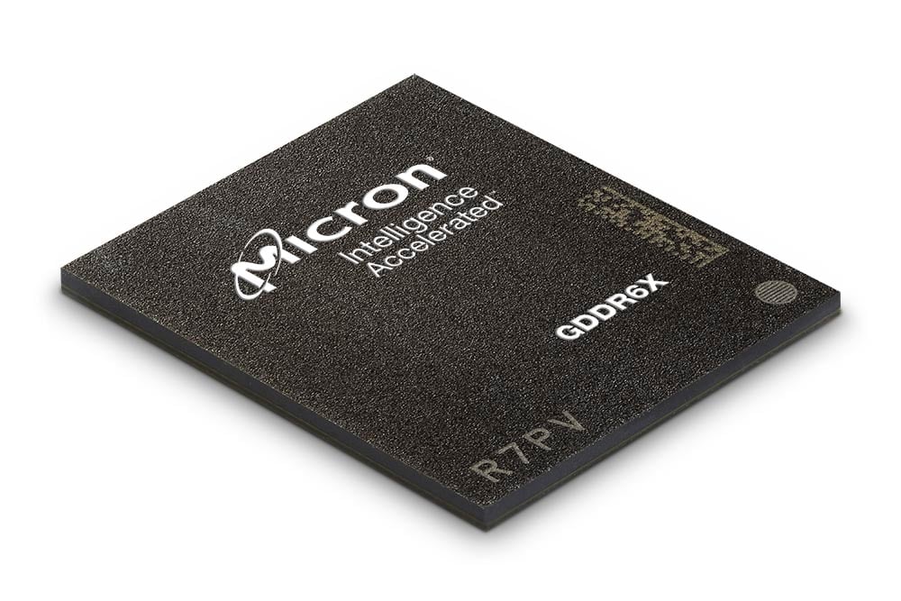 A Micron memory chip.