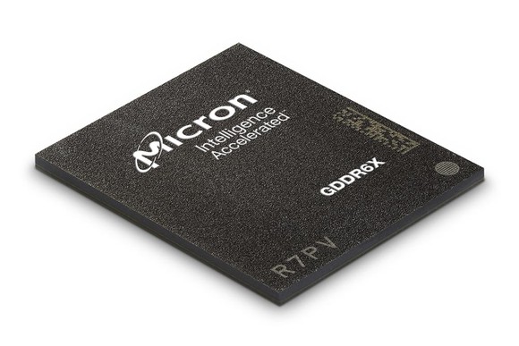 A Micron memory chip.