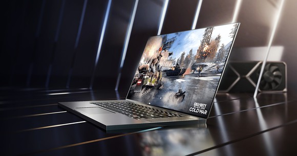 A gaming laptop powered by Nvidia.