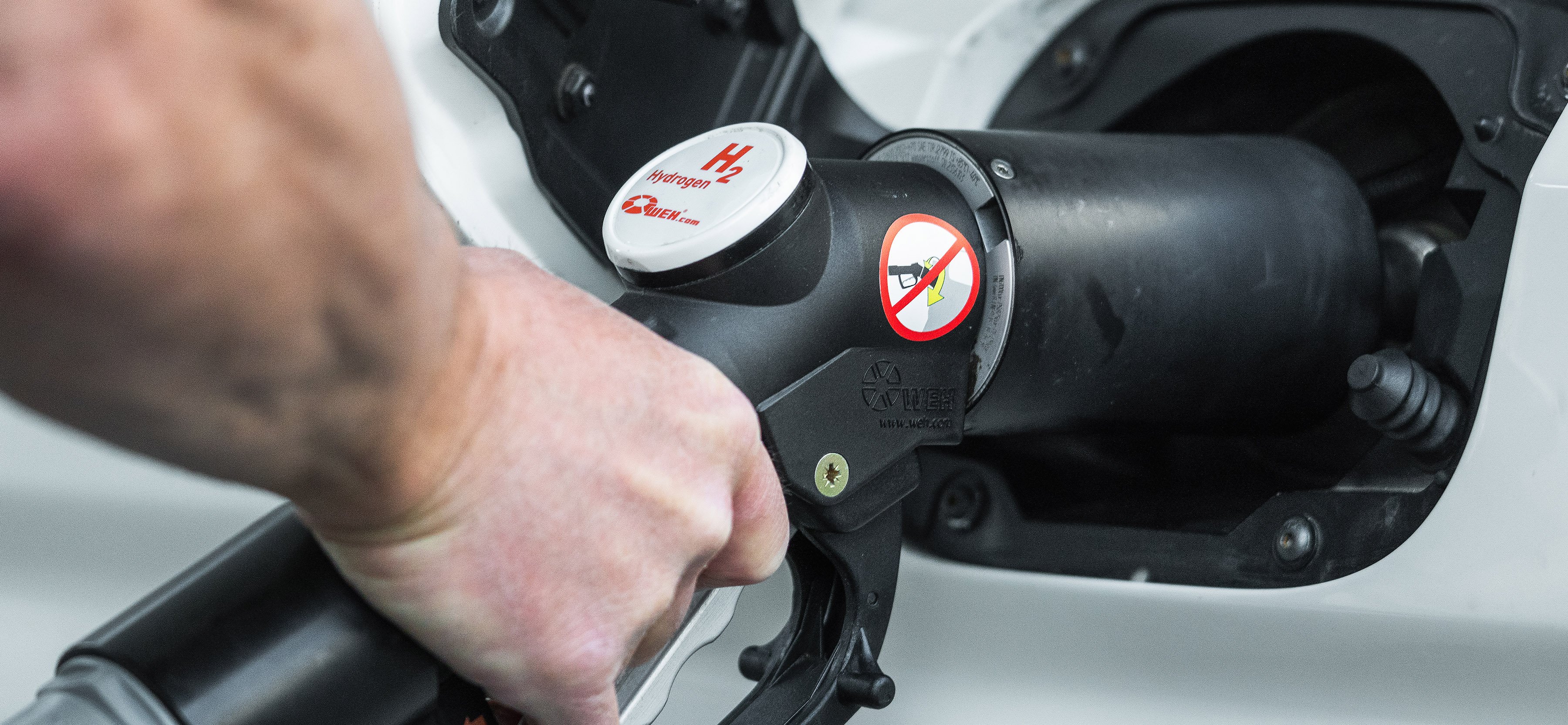 fueling hydrogen into a vehicle. 