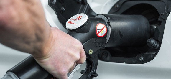 fueling hydrogen into a vehicle. 