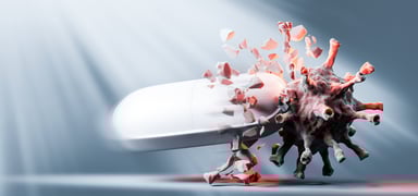 covid pill smashing virus